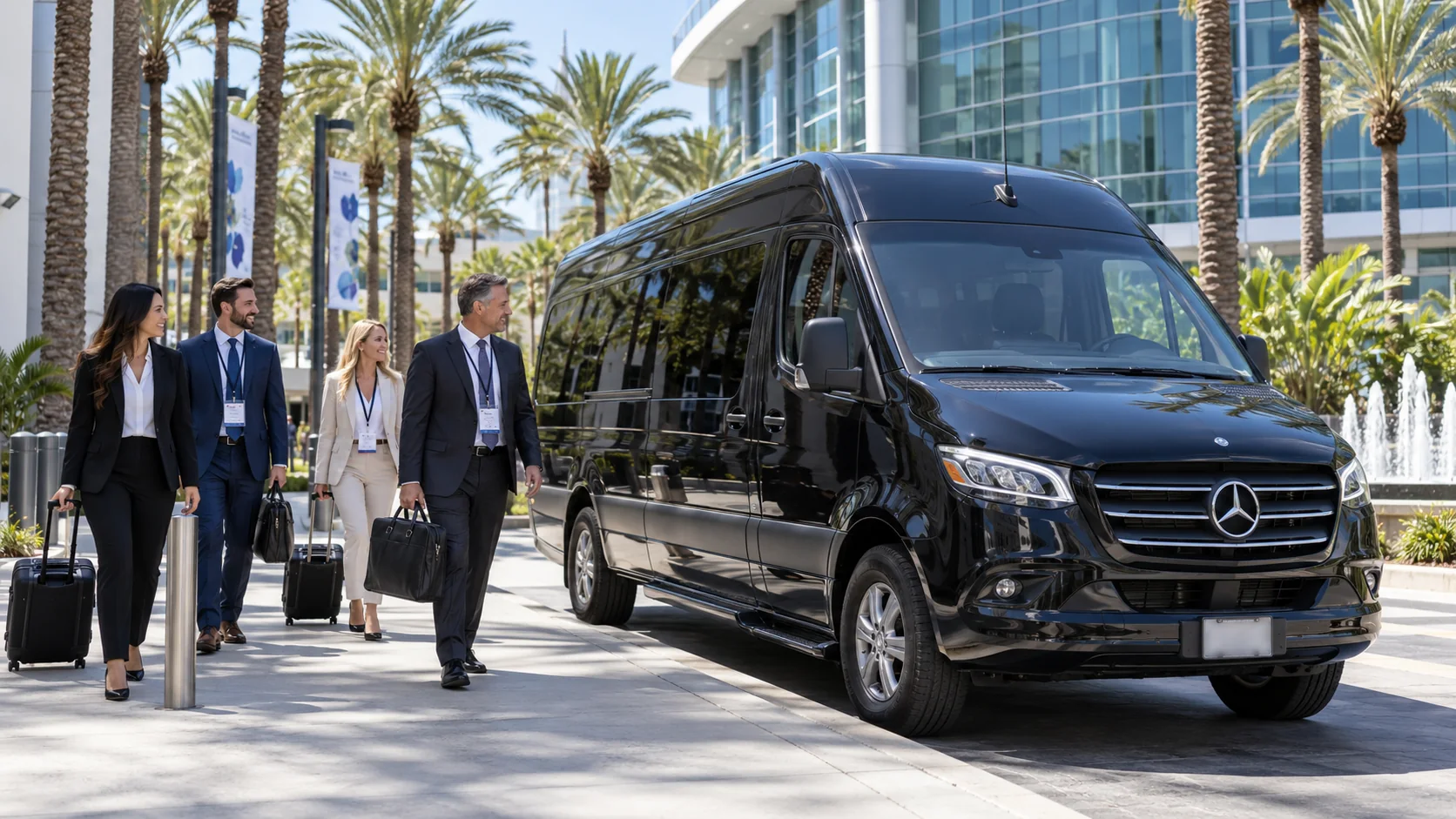 corporate group transportation Anaheim