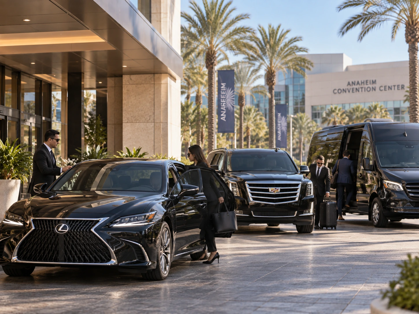 Anaheim limo and executive car service fleet