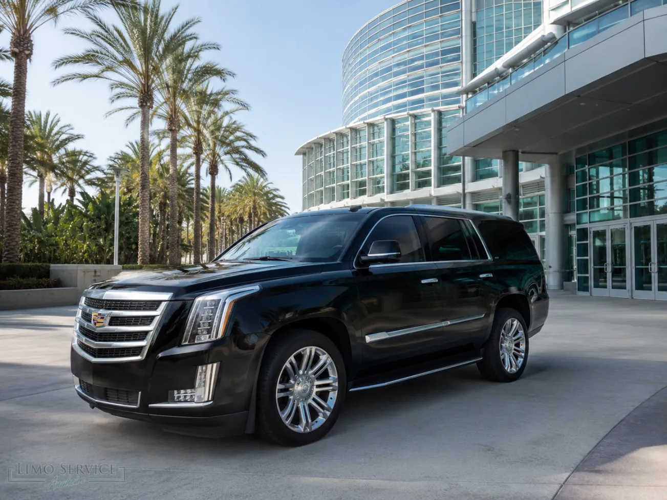 Cadillac Escalade transportation for Anaheim Convention Center business travelers