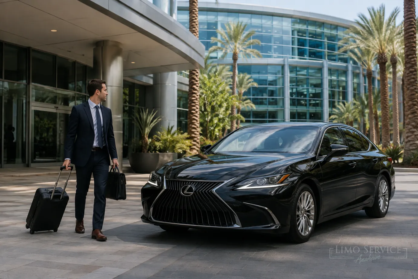 Lexus executive transportation for trade shows at Anaheim Convention Center