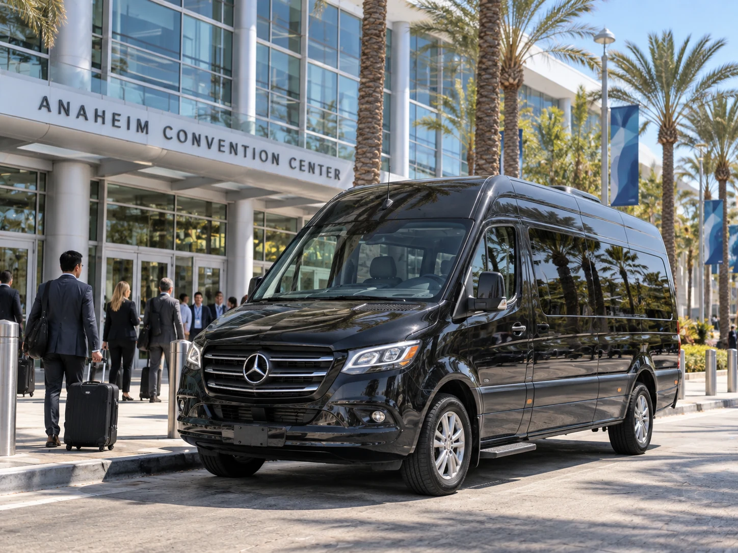 Anaheim Convention Center group transportation Sprinter