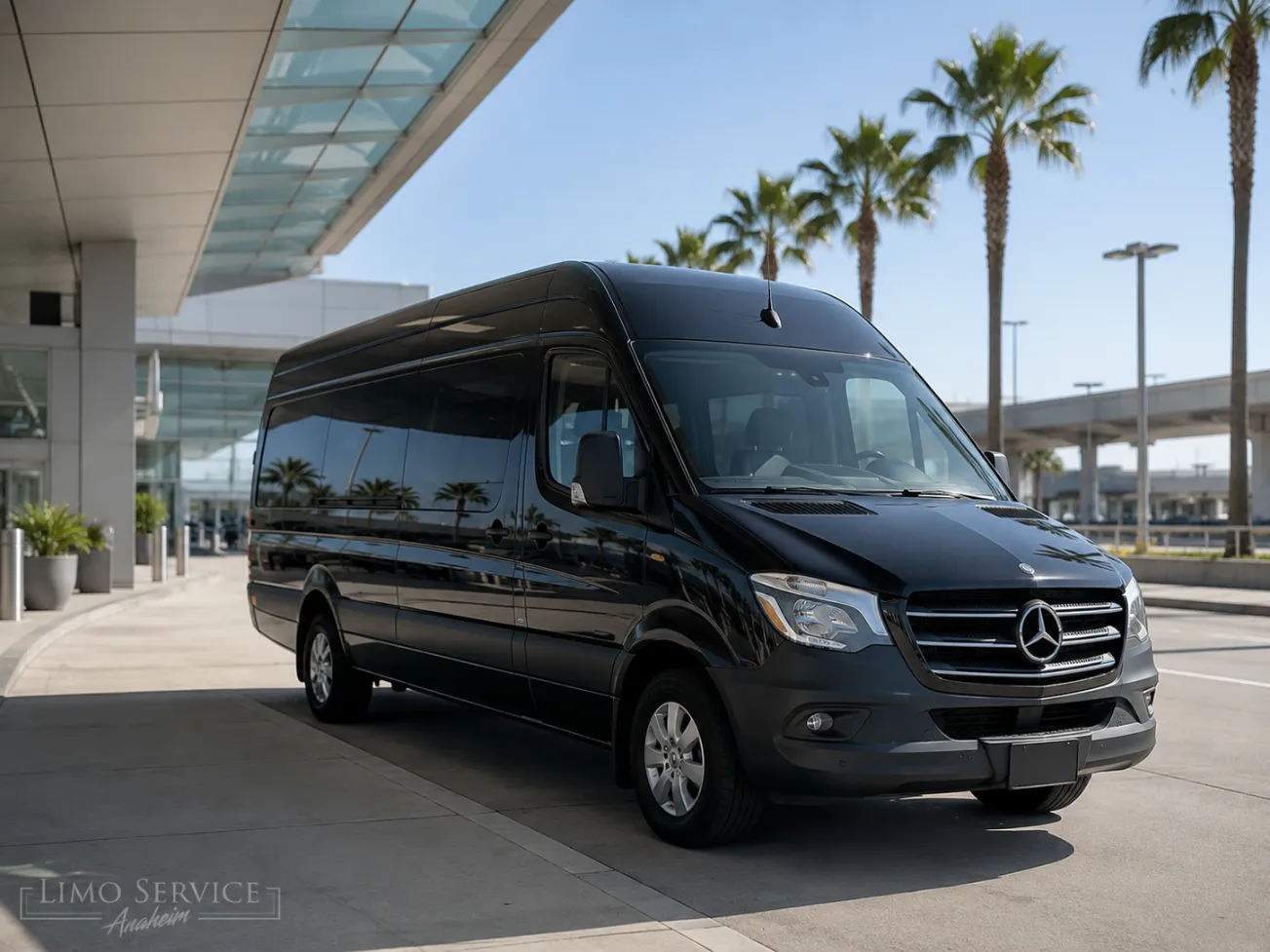 Mercedes-Benz Sprinter van transportation from Anaheim to LAX Airport