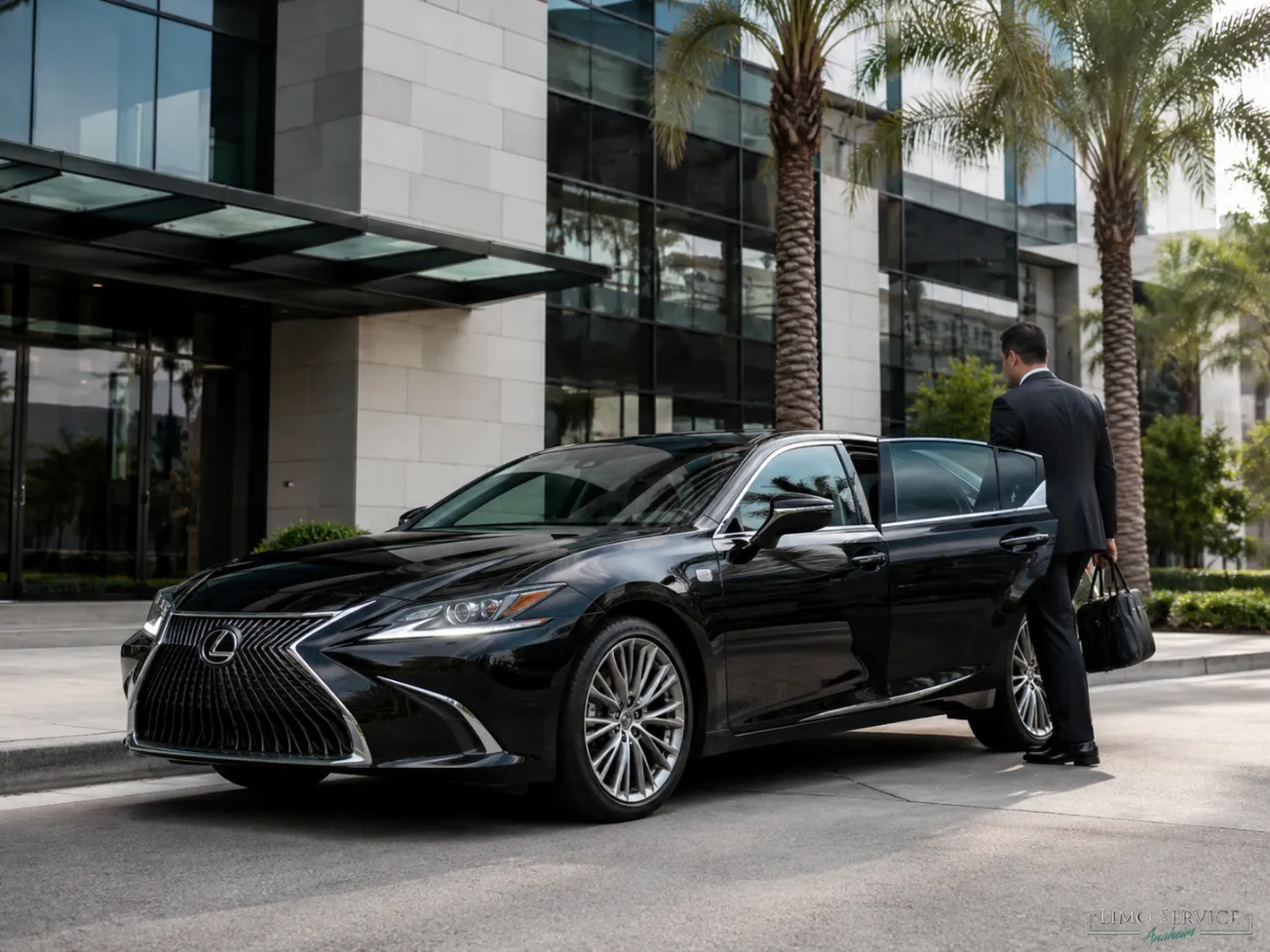 Lexus sedan hourly executive car service for multi-stop business travel in Anaheim